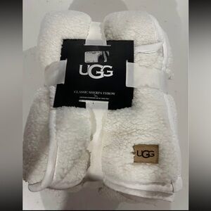 UGG White Sherpa Blanket